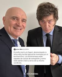 El presidente Javier Milei se refirió a la explicación de José Luis Espert  sobre su vínculo con Fred Machado y volvió a apuntar contra el  kirchnerismo.⁠ ⁠ "El profe, José Luis Espert,