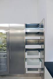 تابوت مطابخ مطابخ الايطالية الجبهة الفولاذ المقاوم للصدأ اكسسوارات خزانة مع أدراج الداخلية الجبهة الخشب زجاج الحرير 6 065 إيطاليا كوسين أركا مطابخ الفولاذ المقاوم للصدأ