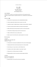 air hostess resume templates at