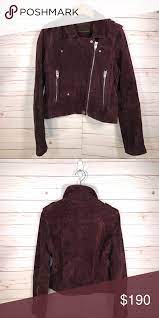 New Blank Nyc Sl8 Plum Real Suede Jacket Clothes Design Fashion Suede Jacket