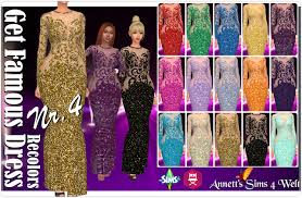 Sims 4 download get famous mod · rode to fame mod download. Annett S Sims 4 Welt Get Famous Dress Nr 4 Recolors Sims 4 Sims 4 Mods Sims 4 Clothing