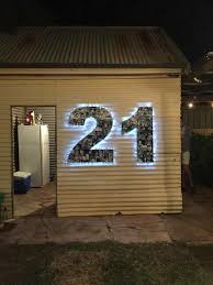 21st Birthday Party Ideas For Guys At Home Diy 21 Photo Board 21st Birthday Diy 21st Decorations Diy 21st Decorations