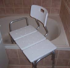 Amazon Com Bathtub Transfer Bench Bath Chair With Back Wide Seat Adjustable Seat Height Sure Griped Shower Chairs For Elderly Transfer Bench Shower Bench