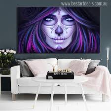 Women Skull In 2020 Wall Art Canvas Painting Poster Wall Art Pictures To Paint