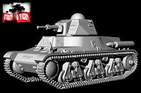 Hotchkiss H39 with 37mm SA38 gun - First To Fight