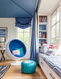 A bay window is not only additional many people prefer a more traditional bay window treatment and decorate with curtains, blinds a bay window seat in the bedroom is a cozy corner, very convenient for listening to music. Window Seat Curtains Design Ideas