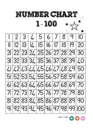 Number Chart 1 100 Worksheets Teaching Resources Tpt