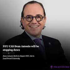 As of January 31st, Dean Antonio Merlo has announced that he will be  stepping down from his role here at NYU. Dean Merlo was the Dean of the  College of Arts and