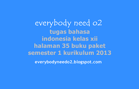Maybe you would like to learn more about one of these? Tugas Bahasa Indonesia Kelas Xii Halaman 35 Buku Paket Semester 1 Kurikulum 2013
