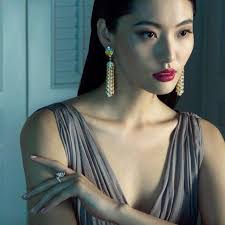 Du Juan and Bonnie Chen Front Van Cleef & Arpels Spring 2014 Campaign