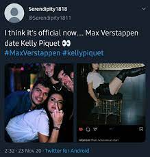 Max verstappen will take to the tracks again this weekend in the spanish grand prix in barcelona. Get In There Max Kelly Piquet Is Daniil Kvyat S Ex And Baby Mama Formuladank