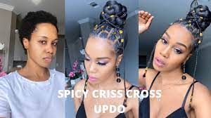 On top of me revealing my latest detangling tips! Spicy Criss Cross Rubber Band Updo On Natural Hair Mag Facebook