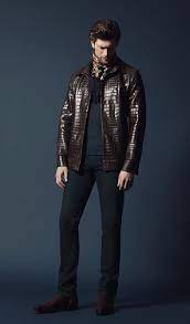 Alligator Jacket Crocodile Leather Jacket For Men Mens Outfits Vintage Outfits For Men Men Fashion Casual Outfits