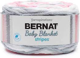 Amazon Com Bernat Baby Blanket Stripes 10 5 Oz 100 Polyester Ballerina