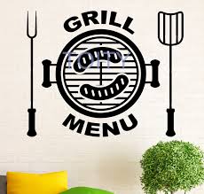 Using your cricut machine and vinyl material, cut the design with design space. Grill Menu Wall Decal Food Restaurant Vinyl Sticker Dining Room Home Decor Ideas Room Interior Art Mural H57cm X W70cm Buy At The Price Of 12 05 In Aliexpress Com Imall Com