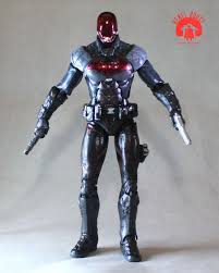Black And Red Batman Toy Arkham Knight Red Hood Batman Arkham Knight Custom Action Figure Custom Action Figures Batman Arkham Knight Action Figures