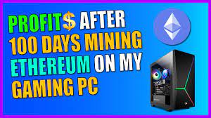 Mining in 2020 with improvised means, although it became unprofitable, but many users continue to engage in it at home on a regular laptop or pc. Profits After 100 Days Mining Ethereum Eth On My Gaming Pc Crypto Mining Youtube