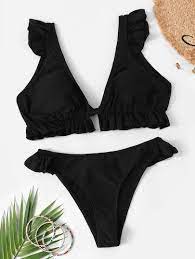 Swimwears Shop Women S Fashion Swimwears Bikinis Online Romwe Bikini Descarado Conjunto De Bikini Trajes De Bikini