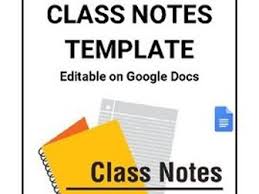 Free google docs infographic resume templates. Class Notes For Students Template Editable In Google Docs Teaching Resources