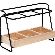 Range Couverts En Metal Et Bois Lautin Range Couverts Couvert Bois