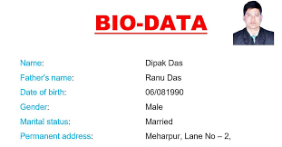 Collection of biodata form format for job application free., image source. What Is The Biodata Format For Job
