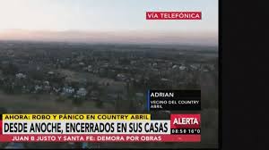 Inseguridad en el country Abril: los vecinos se encuentran encerrados en  sus casas hace 12 horas