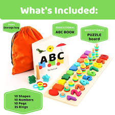 They allow little ones to assemble the pieces of different animals such as an owl and a bee. 3 In 1 Puzzle For Toddlers Age 3 Alphabet Number Shape Puzzles Toddler Learning Puzzle Toys For Kids Boy And Girls Set Umtoy Wooden Puzzles For Toddlers Puzzles Toys Games Agtcorp Com