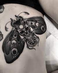 Moth From The Brightontattoocon This Weekend Insect Tattoo Tattoos Neck Tattoo