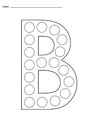 I do not endorse forcing a young child to do an activity if he is not interested. Letter B Do A Dot Printables Uppercase Lowercase Letter B Worksheets Do A Dot Letter B Activities