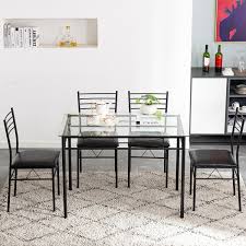 Low cost small kitchen table sets • essential homes for you uk. Dining Table Set Dining Room Table Set Dinner Table Dinette Sets For Small Spaces Dinning Table With Chairs Set Of 4 Kitchen Dining Table Set For Breakroom Home Furniture Rectangular Modern Leisure