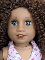 OOAK Custom American Girl Doll Anaisha Brown Hair Brown Decal Eyes Dark  Skin Tone Sonali Mould