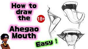 How To Draw The Ahegao mouth 😳 [Sus tutorials] starts now.. - YouTube