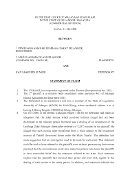 Avoid using long complicated sentences and big words that you wouldn't normally use. Doc In The High Court Of Malaya At Shah Alam In The State Of Selangor Malaysia Commercial Division Nur Shazlin Academia Edu