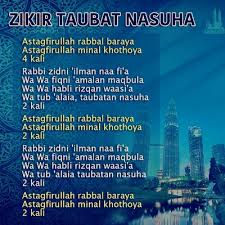 Di dalam agama islam ia bermaksud mengingati yang maha esa amalan zikir zikir harian. Wordless Zikir Taubat Nasuha
