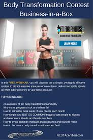 An online personal training package will typically be prepaid. Body Transformation Contest Business For Personal Trainers The Fit For Photos Coach Personal Trainer Business Transformation Body Personal Training Business