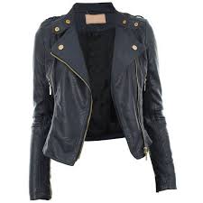 Diana New Womens Faux Leather Biker Gold Or Metal Button Zip Crop Ladies Jacket Coat Amazon Co Uk Blue Leather Jacket Leather Jackets Women Real Leather Jacket