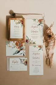 Juniper Boho Fall Wedding Bundle Wedding Invitation Set Template Instant Download Editable Wedding Bundle Printable Fall Wedding Set Wedding Invitation Sets Fall Wedding Invitations Wedding Invitations
