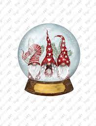 Gnome Snow Globe Png Clipart Watercolor Gnome Png Clipart Etsy Snow Globes Christmas Paintings Globe Ornament