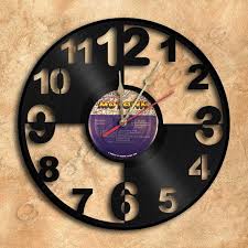 Unique Big Numbers Wall Clock Vinyl Record Clock By Geoartcrafts Relogio De Parede Relogios Parede