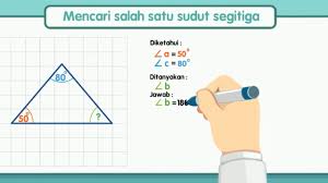 Jenis sudut disamping adalah …. Mencari Besar Sudut Segitiga Matematika Kelas 4 Youtube