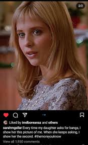 at least SMG acknowledges that her bangs in Amends were questionable to say  the least 🤣🤣 : r/buffy