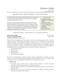 workforce development resume