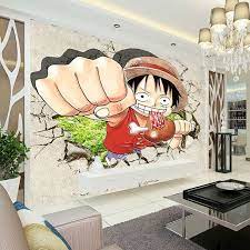 Aliexpress Com Buy One Piece Luffy Wallpaper Japanese Anime Photo Wallpaper Custom 3d Wall Murals K Kids Wall Murals 3d Wall Murals Kids Kids Bedroom Designs