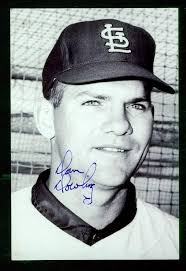 #1268, 4" x 6" Photo Card, Signed-Autographed, Dave Dowling, Cardinals