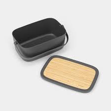 With large grip for easy opening. Brabantia Bread Bin Dark Grey Home Store More