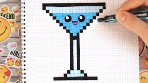 Ver más ideas sobre dibujos en cuadricula, dibujos pixelados, dibujos en cuadros. Como Dibujar Un Vidrio Cocktail Paso A Paso En Pixel Art Social Useful Stuff Handy Tips
