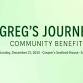 Greg’s Journey — Community Benefit event image