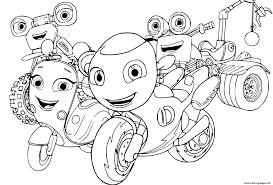 Turn on the printer and click on the drawing of ricky zoom you prefer. Fictional Island City Called Wheelford Which Is Inhabited By Anthropomorphic Motor Bikes Coloring Pages Printable