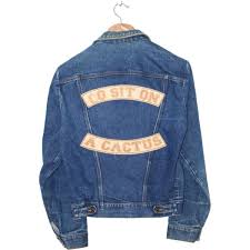 Check out our go sit on a cactus selection for the very best in unique or custom, handmade pieces from our shops. Go Sit On A Cactus Jacket S Understated Leather Vintage Denim Jacket Vintage Jean Jacket Jackets