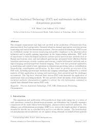 It is mounted on both the low and the high sides of the air conditioning system and is there to measure the pressure of the refrigerant. Pdf Process Analytical Technology Pat And Multivariate Methods For Downstream Processes